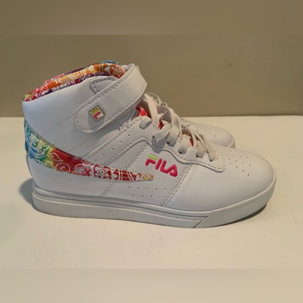 Women's Fila Vulc 13 Rogue Hightop Paisley Sneakers Size‎ 6.5